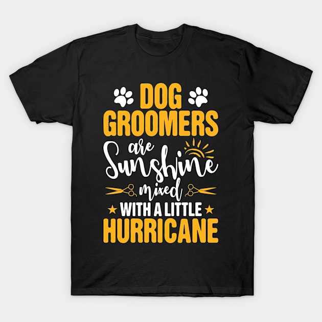 Dog Groomer Dog Grooming Gift Idea Present T-Shirt by Krautshirts